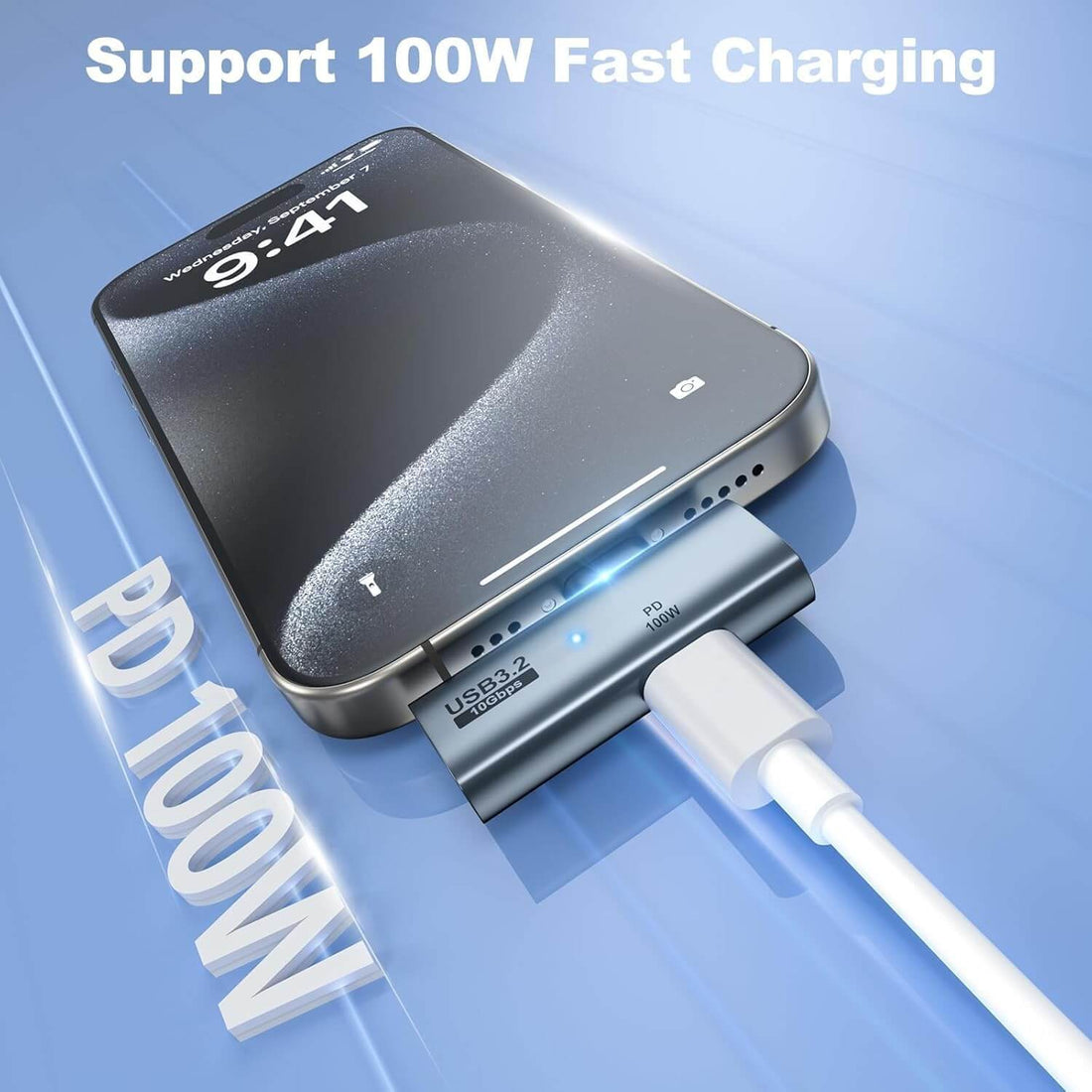 2-in-1 USB C to USB Adapter 100W Charging OTG 2-Pack | AXYON main