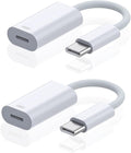 Two USB-C adapters on a white background