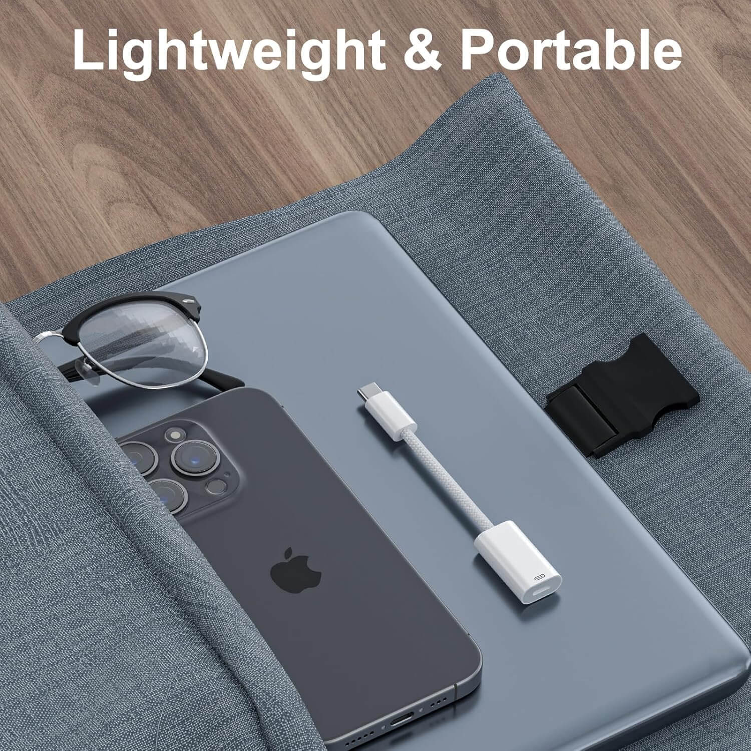 USBC to Lightning Adapter 8-Pin Female Cable Converter | AXYON Photo