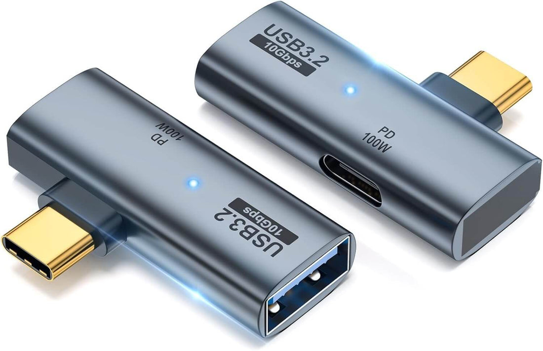 2-in-1 USB C to USB Adapter 100W Charging OTG 2-Pack | AXYON main