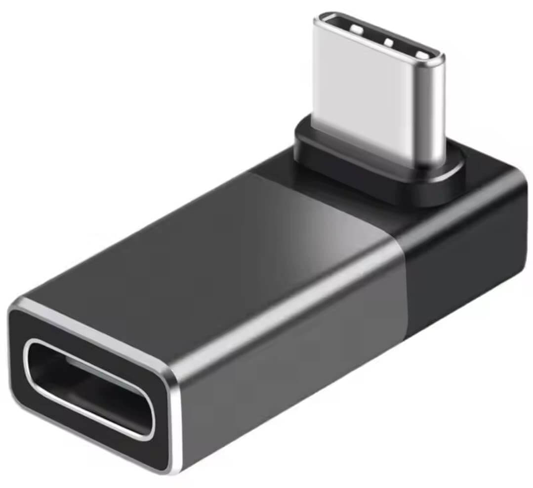 Right Angle USB C Adapter 4-Pack | 240W 8K AXYON black