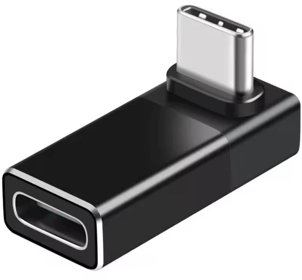 Right Angle USB C Adapter 4-Pack | 240W 8K AXYON black