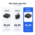Price per adapter: 4-pack, 6-pack and 8-pack, best value 8-pack