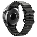 Black AXYON® QuickFit Silicone Strap for Garmin (22 mm).