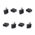8-pack of black 2-pin AU/NZ travel plug adapters