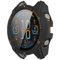 Garmin Fenix 8 Solar with Black Orange case installed