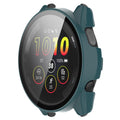 Garmin Forerunner 265 with green protective case installed