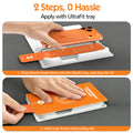 AXYON® EZ-Box UltraFit Tray – 2-Step Hassle-Free Screen Protector Application: Place Phone, Pull Tab, Done
