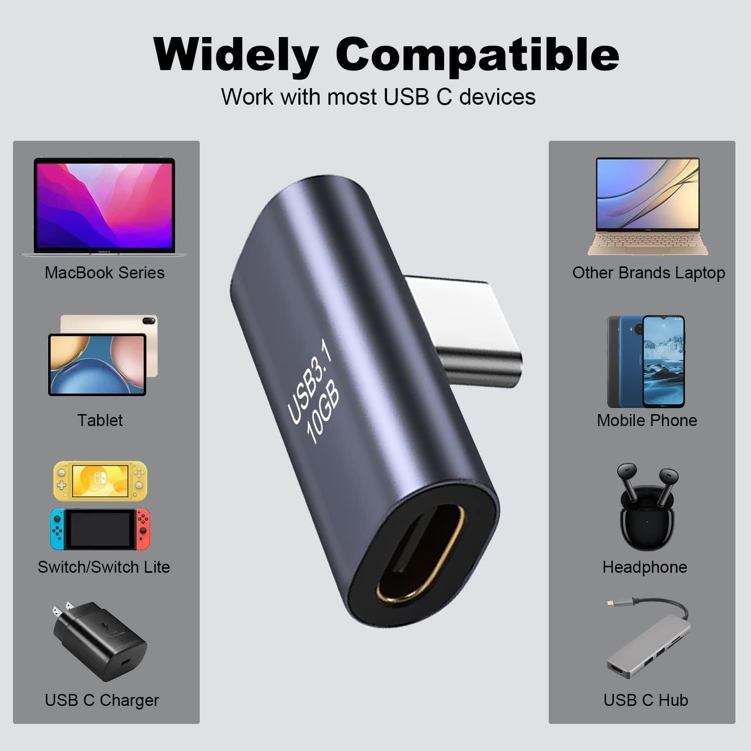 USB Type C to 8-Pin Adapter 3-Pack Sync & Charge | AXYON widely