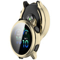 Garmin Vivoactive 6 with gold TPU case installed.