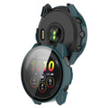 Smartwatch with a charging case on a white background