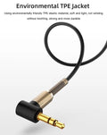 3.5 mm Audio and Mic Extension Cable 1m TRS Gold | AXYON Jacket