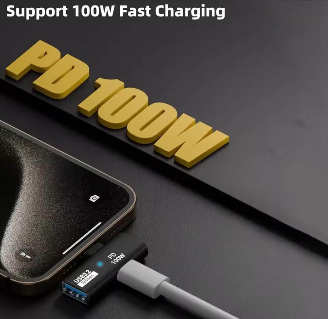 2-in-1 USB C to USB Adapter 100W Charging 2-Pack | AXYON 100W