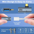 2-in-1 USB C to USB Adapter 100W Charging OTG 2-Pack | AXYON Mini Design Details