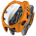 Orange AXYON® PC Tempered Glass Case for Garmin Fenix 8 AMOLED 51mm