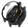 Black AXYON® Protective PC Case with tempered glass for Garmin Forerunner 265