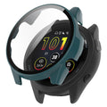 Green AXYON® Protective PC Case with tempered glass for Garmin Forerunner 265
