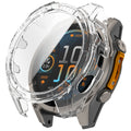 Clear AXYON® PC Tempered Glass Case for Garmin Fenix 8 Solar.