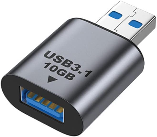 Two USB 3.1 connectors on a white background