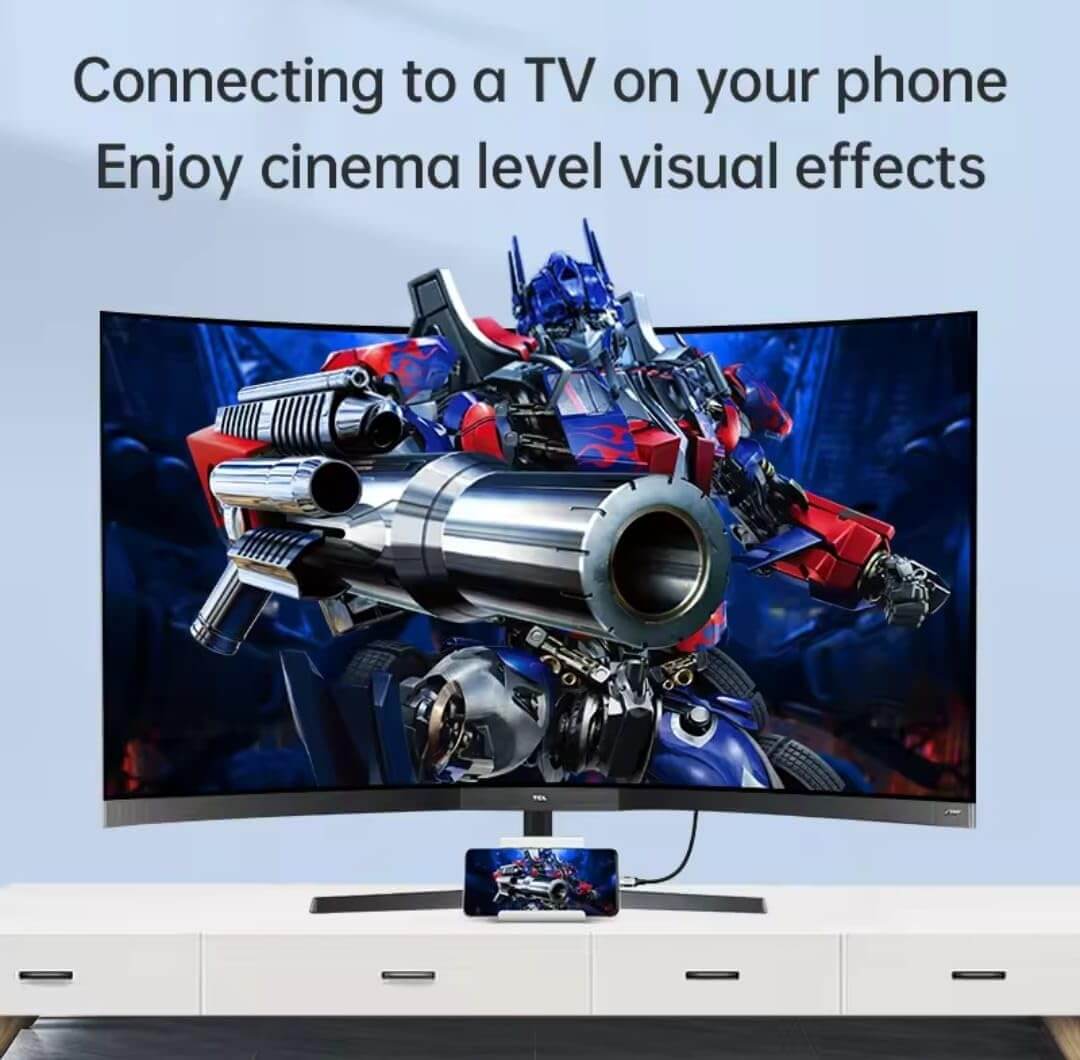 USB C to HDMI Cable 4K@60Hz Gold-Plated | AXYON phone tv