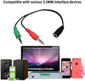 3.5mm headset Y splitter cable by AXYON, converts TRRS to dual TRS, reliable build for PC gaming and office use