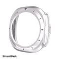 Galaxy Watch 7 Ultra Hollow Frame Case | AXYON Silver Black