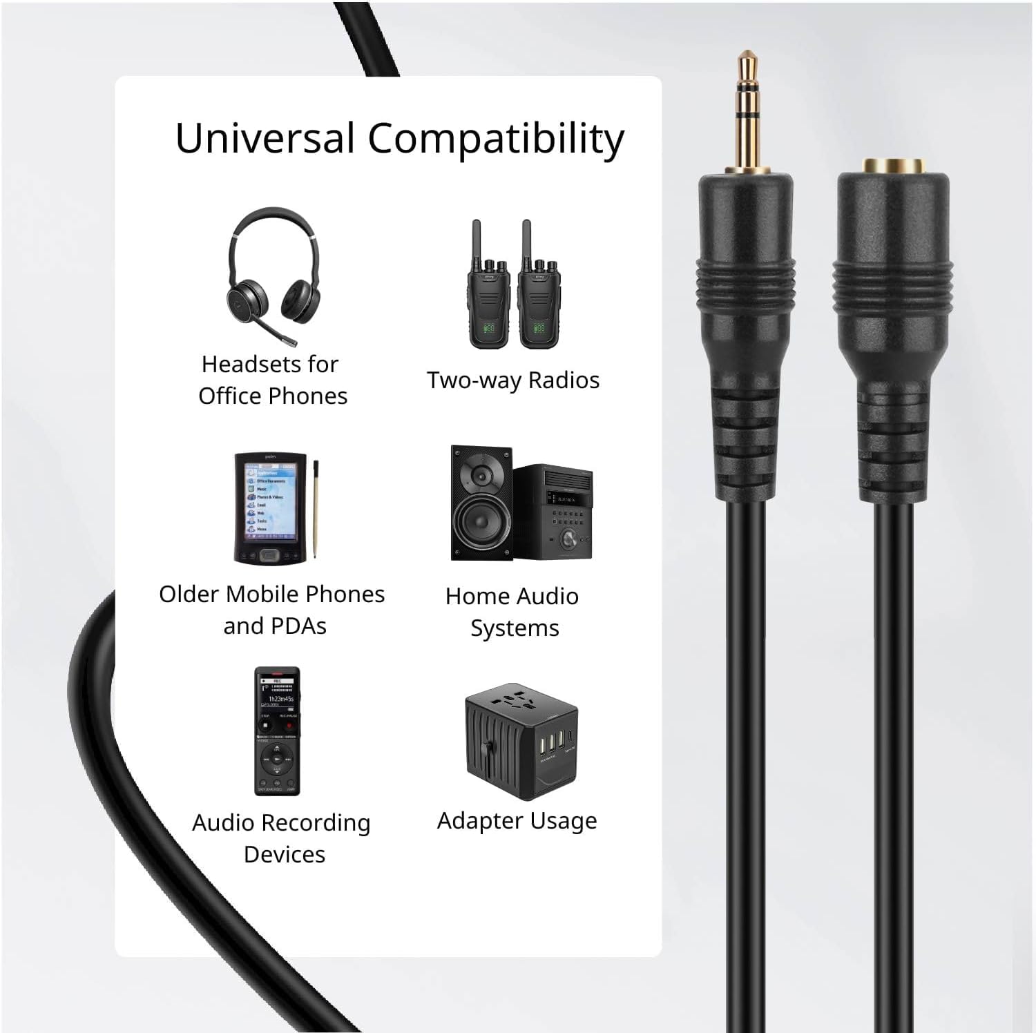 1.5m length ideal for desks, studios, gaming, and vehicles