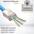 Professional-grade Cat6A RJ45 pass-through connectors by AXYON