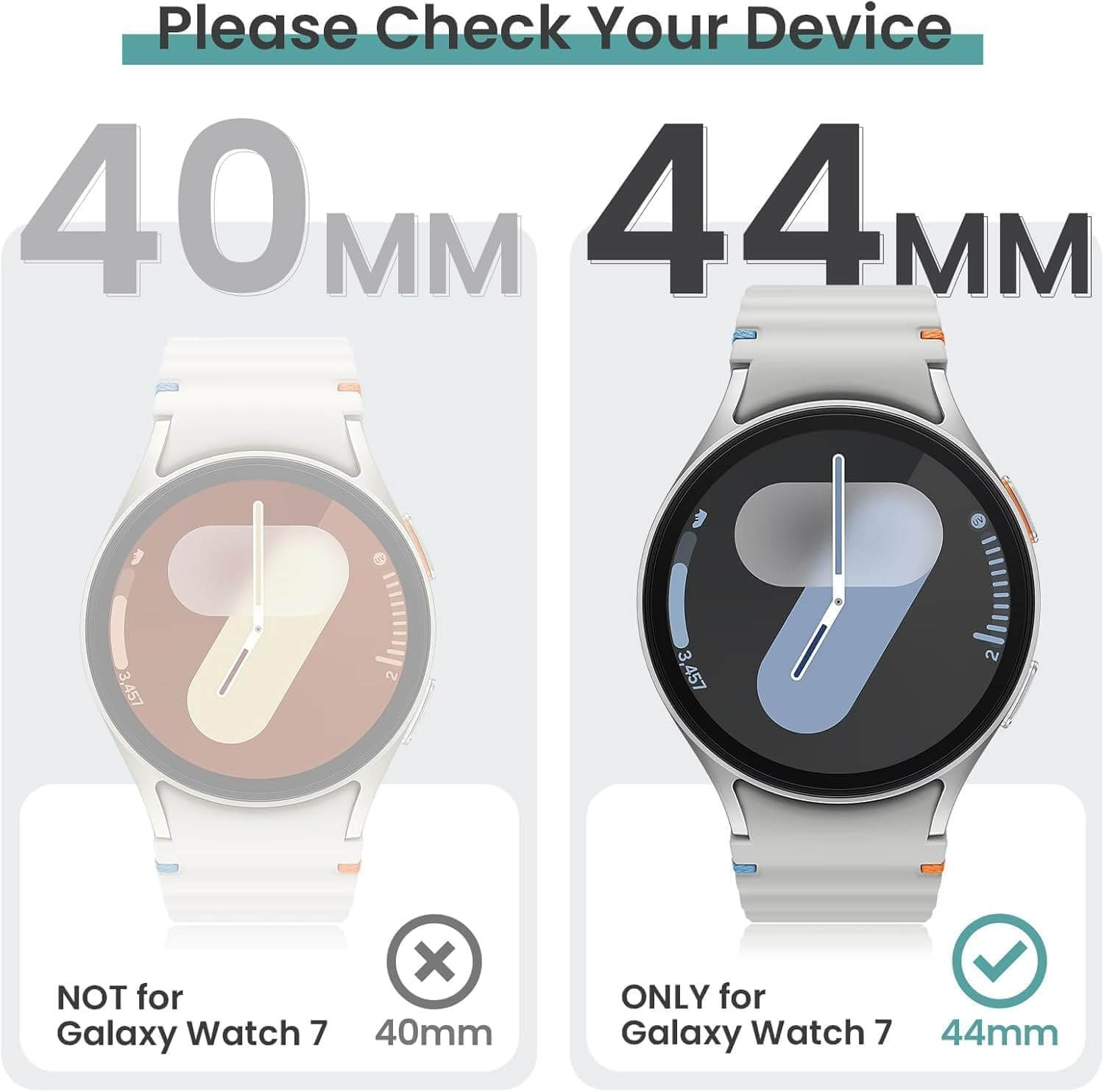 Galaxy Watch 7 Case with Film Protector | AXYON 44mm