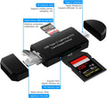 Multifunctional USB Type-C card reader with various connectivity options on a white background
