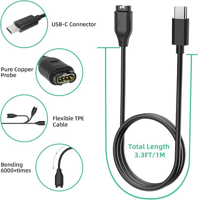 Garmin Charging Cable  AXYON USB-C Connector