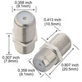 Female to female coaxial coupler for TV and NBN