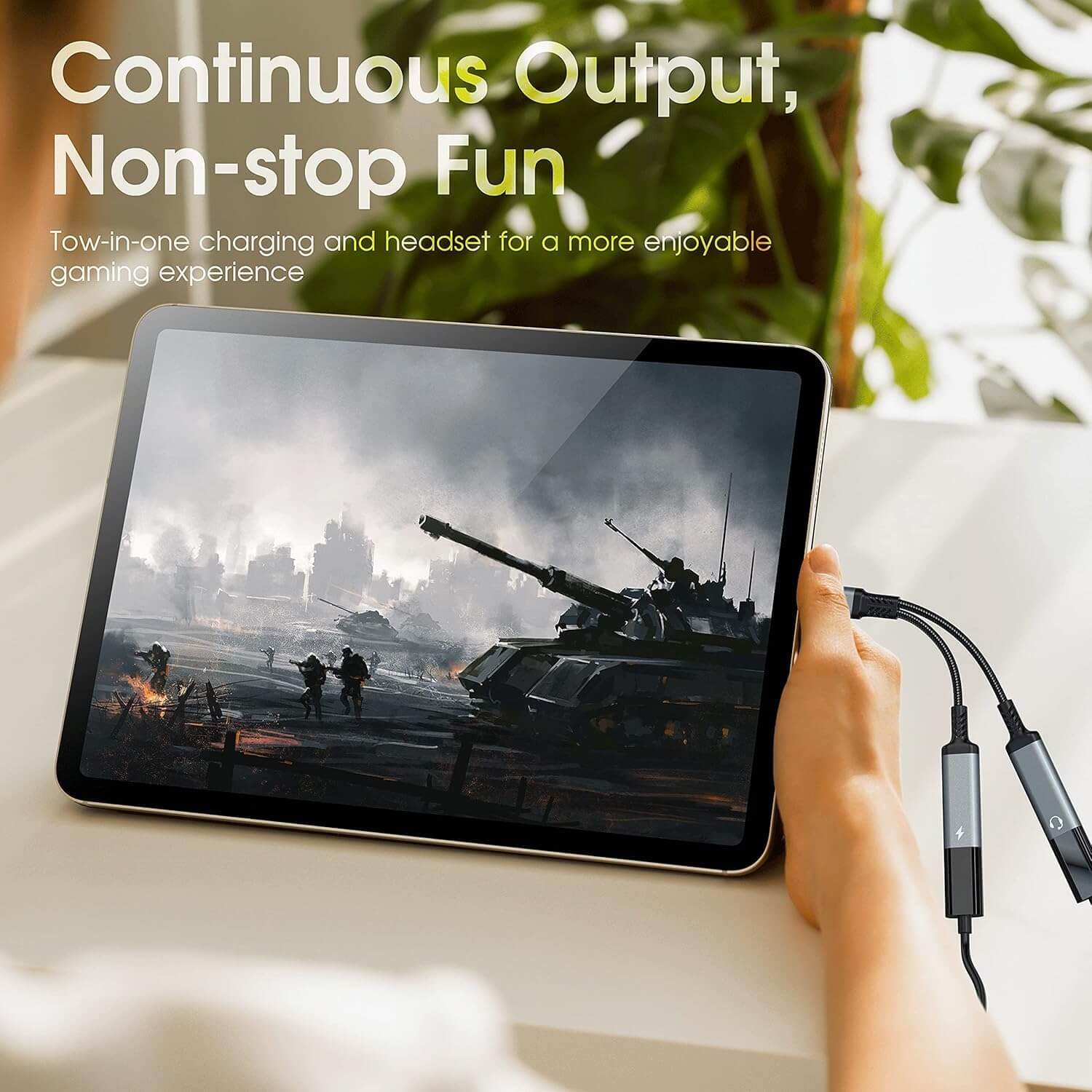 USB-C to 3.5mm Adapter Charge & Listen Combo | AXYON Output