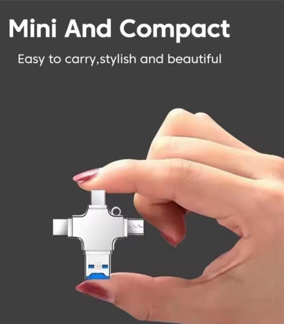4-in-1 USB Multi Card Reader Adapter for SD & MicroSD | AXYON Mini