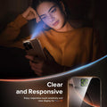 AXYON® EZ-Box Anti-Spy Privacy Glass – Clear & Responsive Touch Sensitivity, Face ID Compatible for iPhone 17 Pro Max

