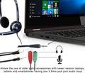 AXYON Y-adapter splitter cable for older laptops and PCs with separate audio and mic jacks