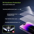 AXYON® Titan Series Matte Glass – 9H Hardness Anti-Scratch, 4-Layer Structure: Reinforcement, Tempered, HD & Frame Layers
