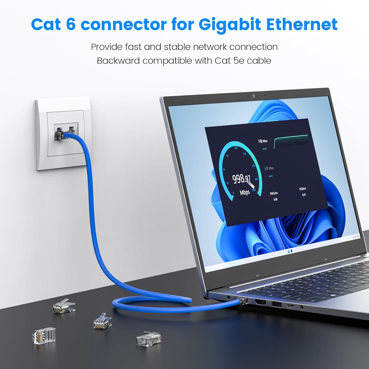 AXYON Cat6A RJ45 connectors for patch cable installation