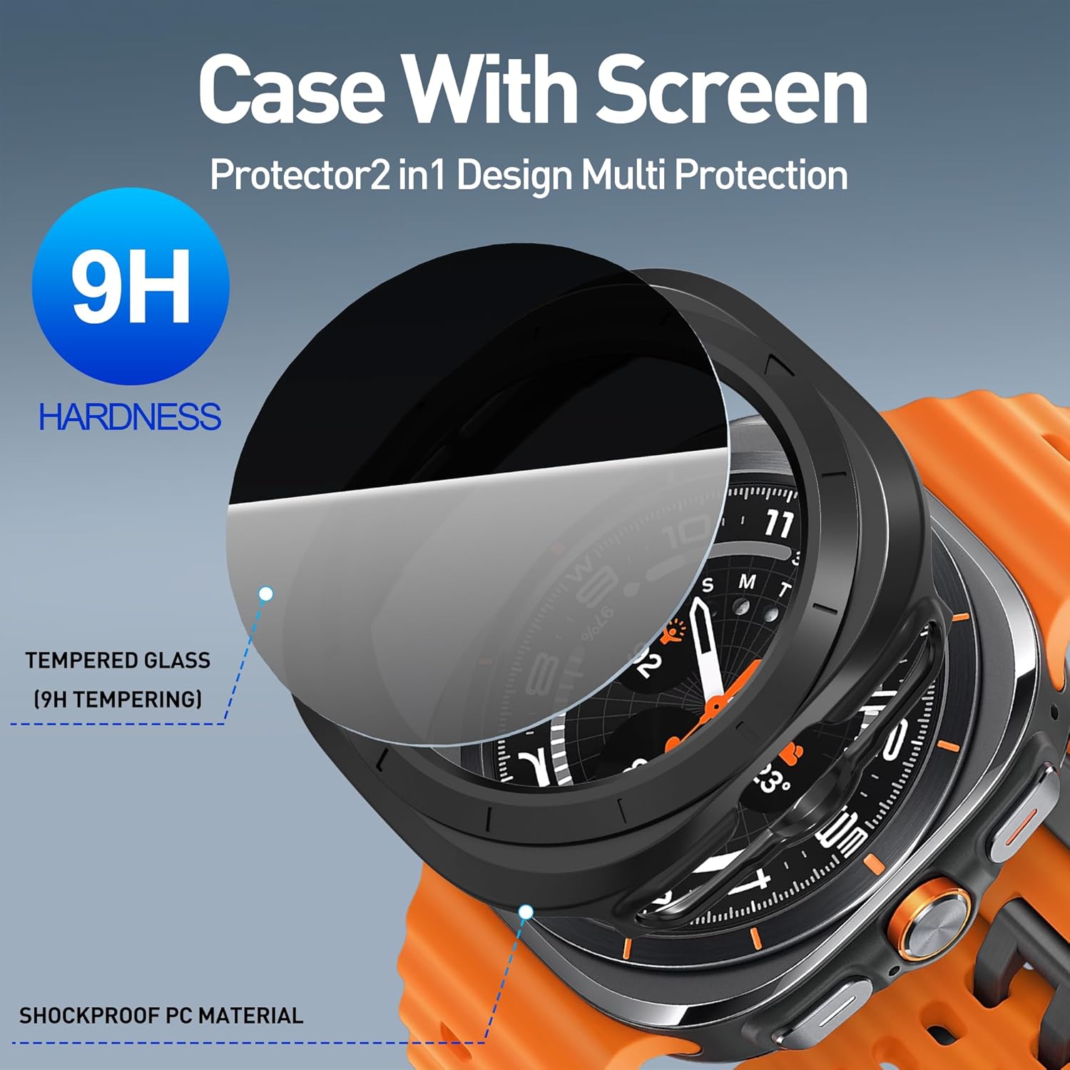 Samsung Galaxy Watch Ultra 47 mm Glass Case | AXYON Screen