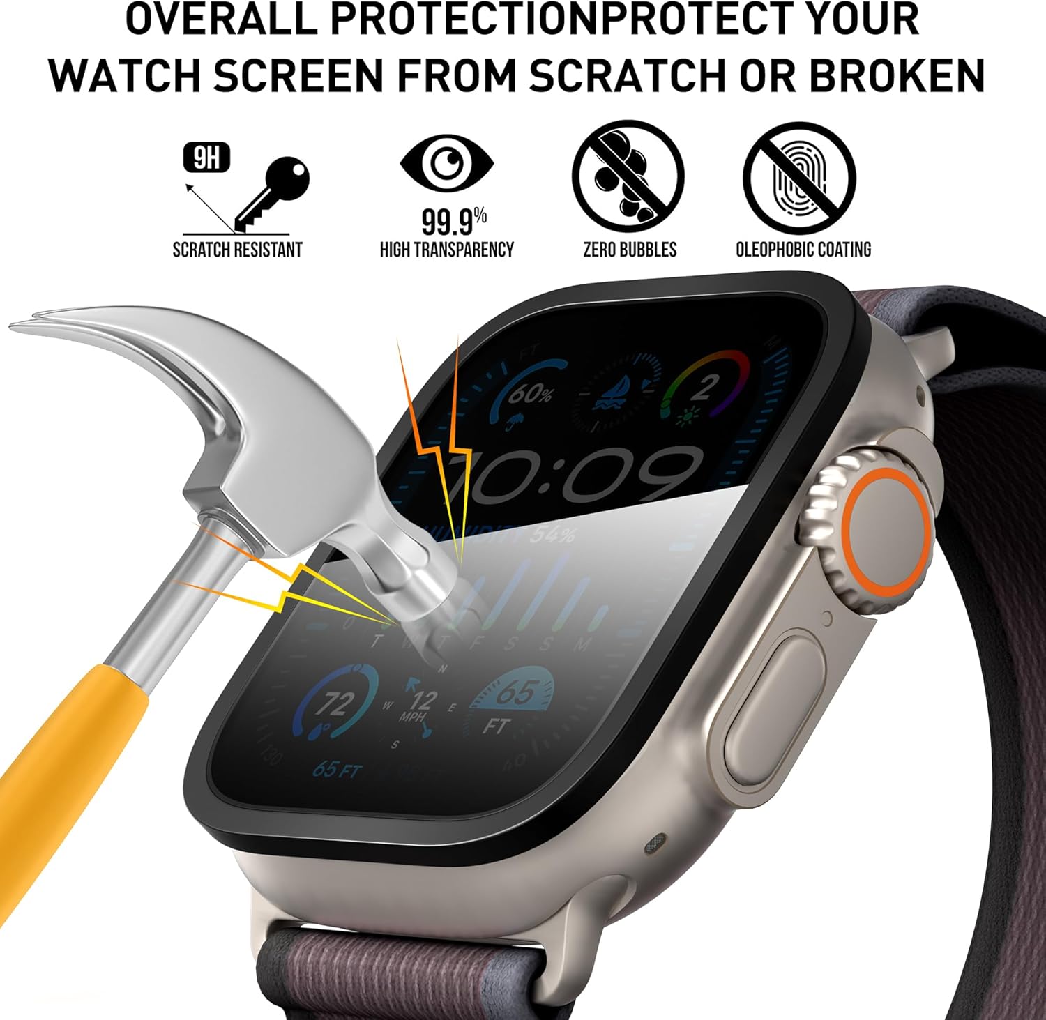 screen protector watch  details | AXYON