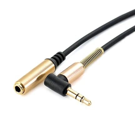 3.5 mm Audio and Mic Extension Cable 1m TRS Gold | AXYON Main