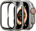 Smartwatch with a protective glass cover on a white background