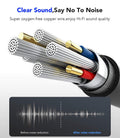 Stereo Audio Cable 3.5 mm – 2-Pack Gold Tip AXYON Copper