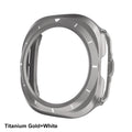 Galaxy Watch 7 Ultra Hollow Frame Case | AXYON Gold White