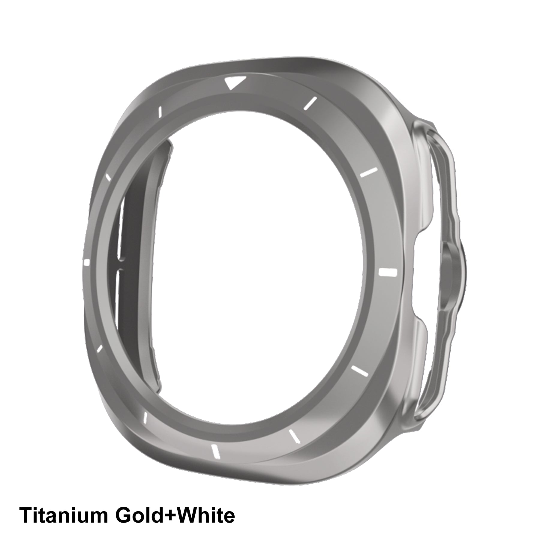 Galaxy Watch 7 Ultra Hollow Frame Case | AXYON Gold White