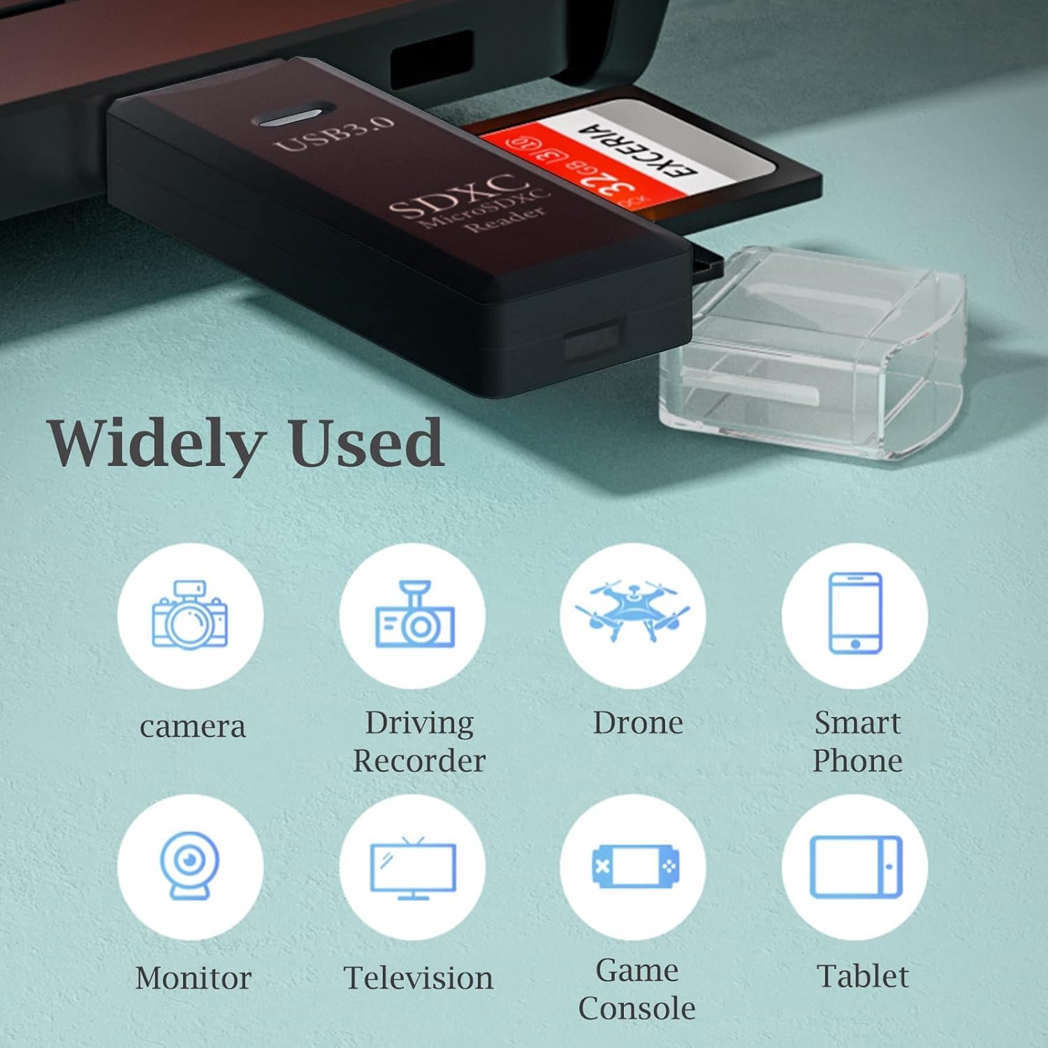 USB 3.0 to Micro SD Card Reader 4-Pack | AXYON camera Drone