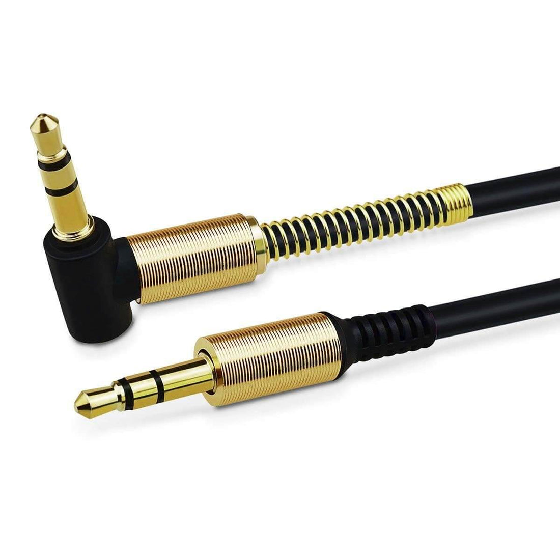 Stereo Audio Cable 3.5 mm – Male to Male Aux Cord AXYON golden
