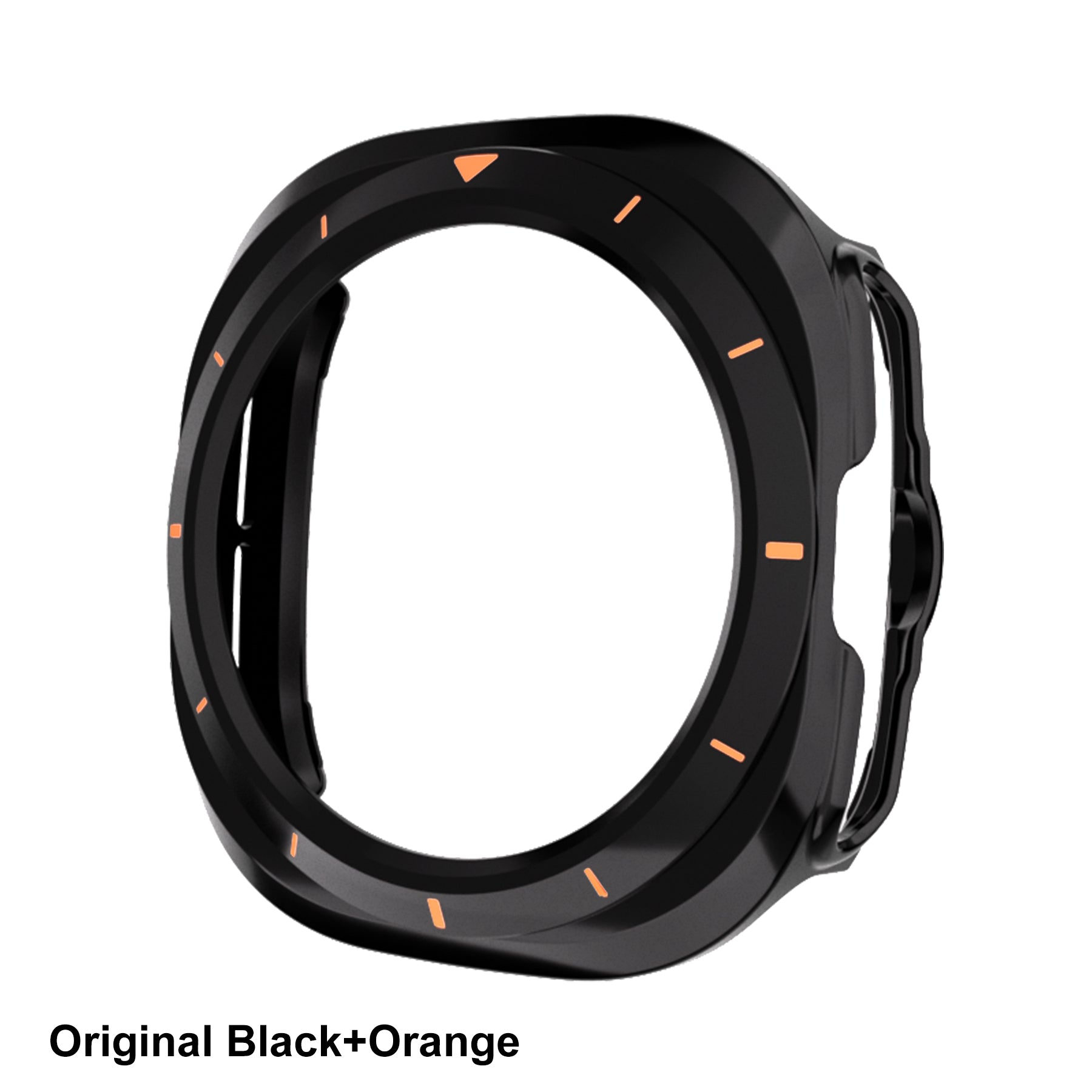 Galaxy Watch 7 Ultra Hollow Frame Case | AXYON Black Orange