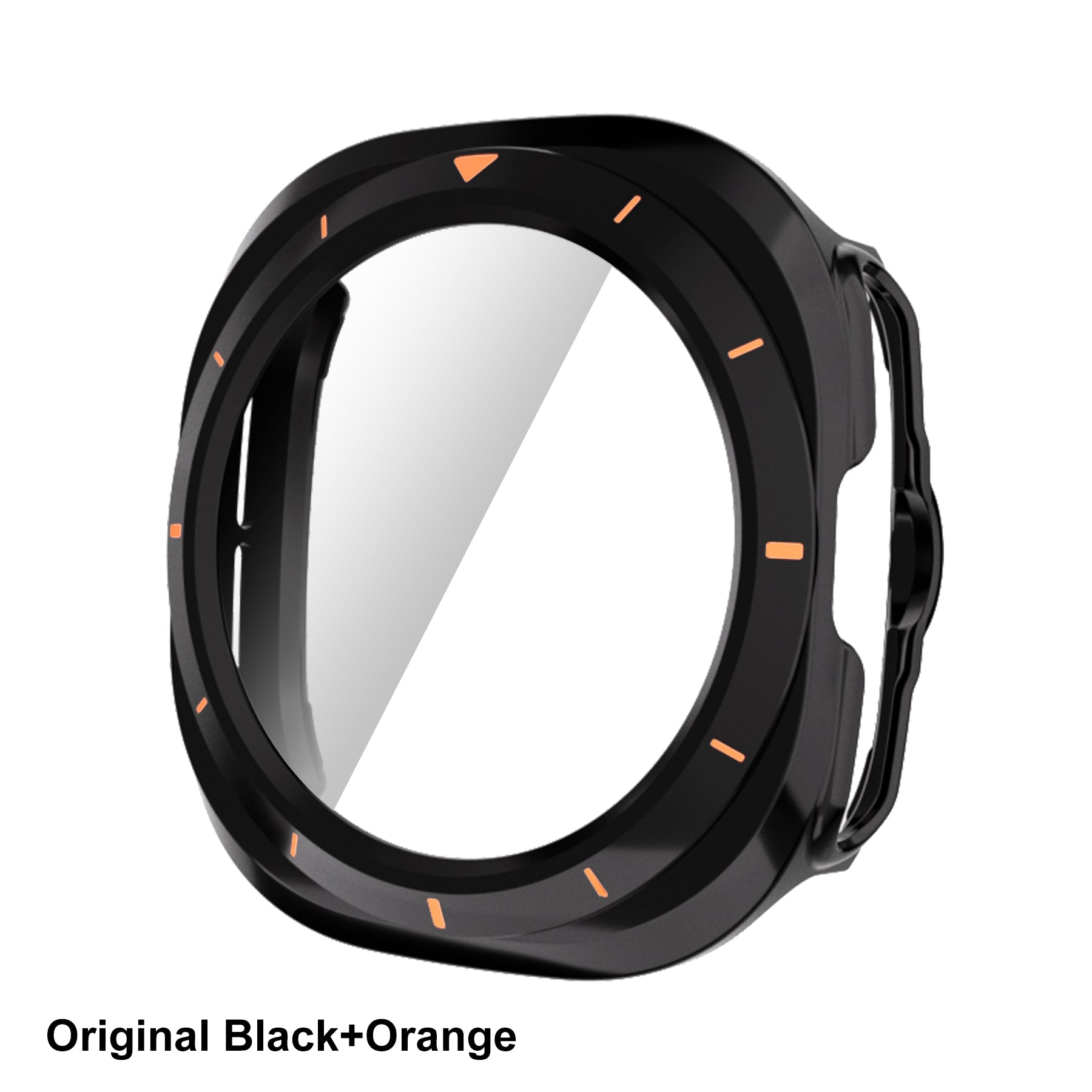 samsung galaxy watch ultra 47 mm Integrated Case | AXYON Black Orange