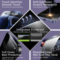AXYON® Titan Matte Glass – Touch Sensitive, Anti-Explosion, Integrated Dustproof, Full Cover & Rounded Edge for iPhone 17
